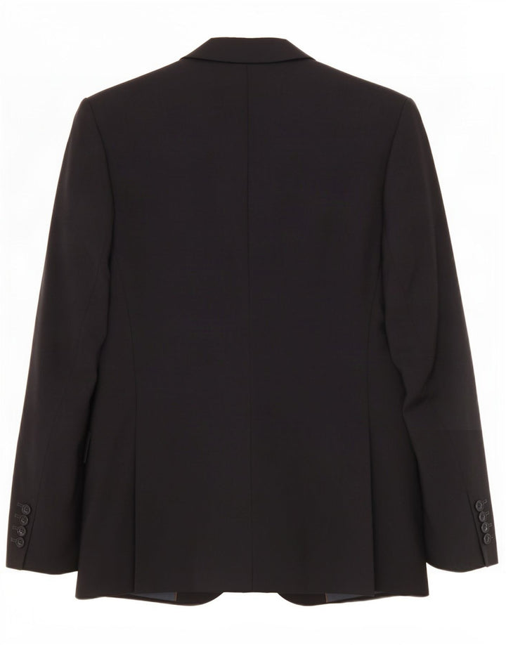 Jaqueta blazer masculina Zara com 2 botões tamanho 50 lã preta média