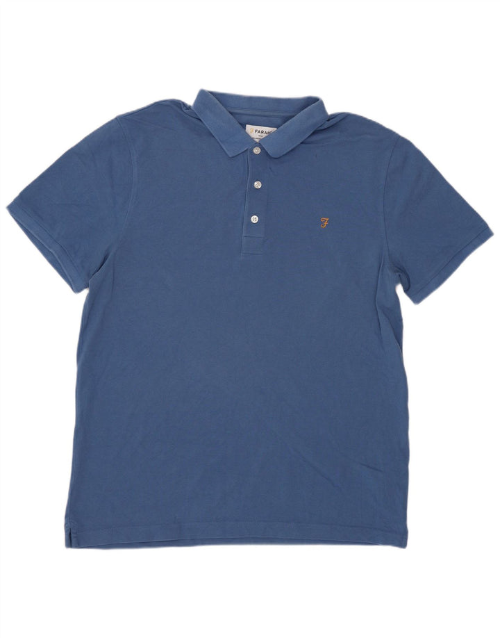 Polo Uomo Farah Large in Cotone Blu