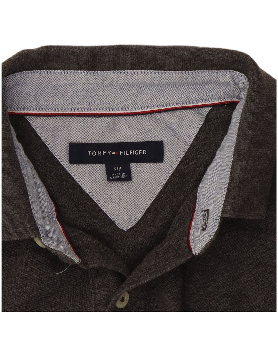 Tommy Hilfiger Herre Polo Shirt Lille Grå Bomuld