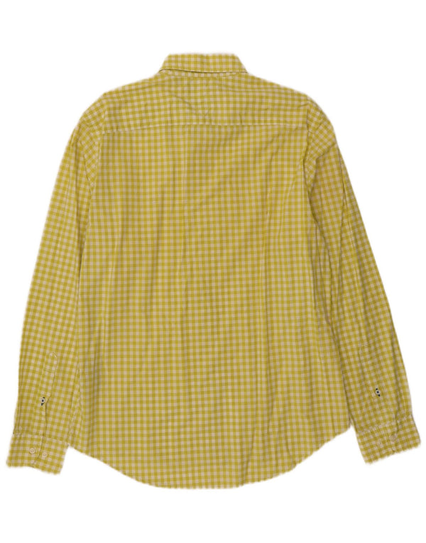Tommy Hilfiger Chemise New York Fit Homme Large Jaune Vichy Coton