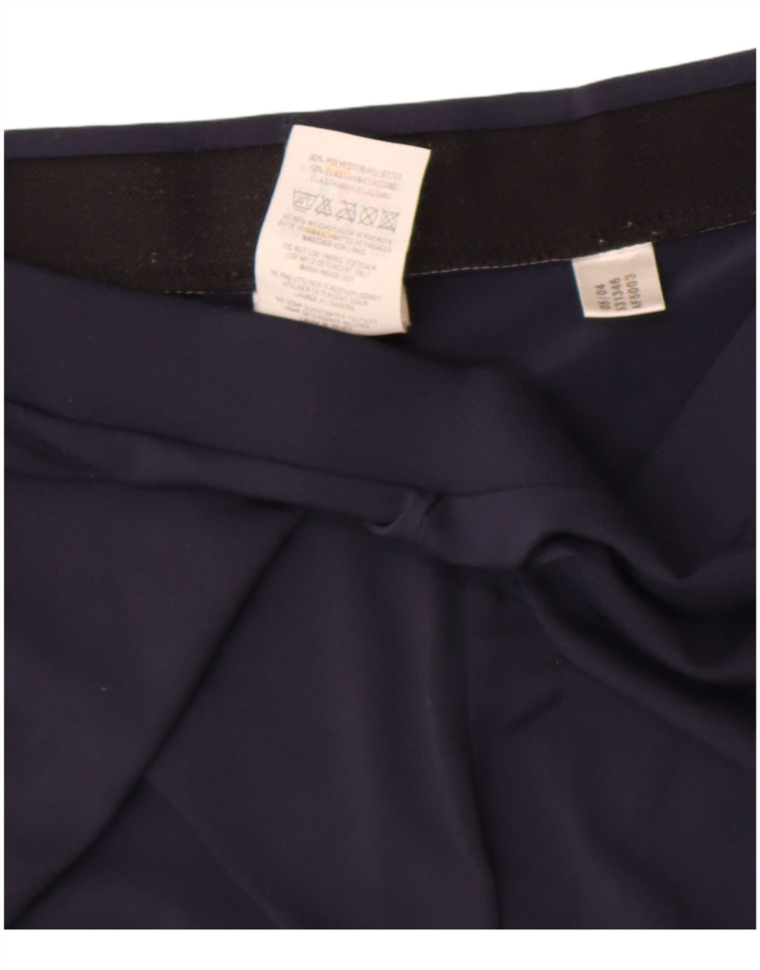 Adidas Womens Climalite Sport Shorts UK 12 Medium Navy Blue Polyester