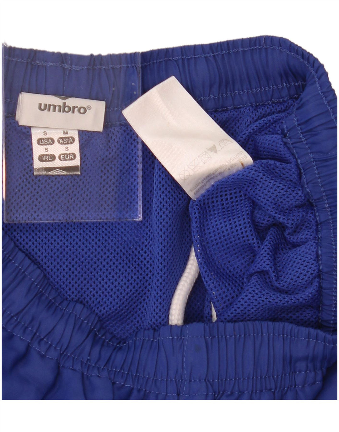 UMBRO Mens Sport Shorts Small  Blue Polyester