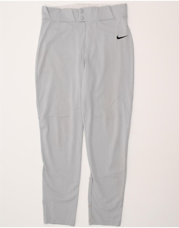 NIKE Womens Slim Casual Trousers Medium W32 L31 Grey Polyester Vintage Nike and Second-Hand Nike from Messina Hembry 