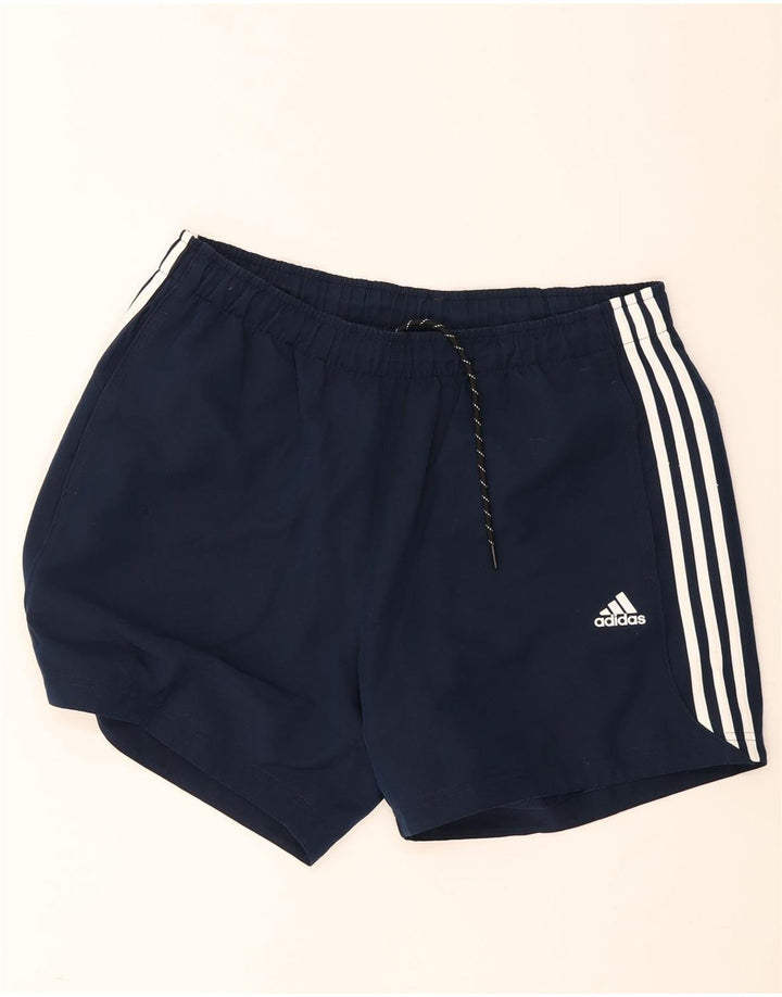 Adidas Mens Climalite Sport Shorts XL Navy Blue Polyester