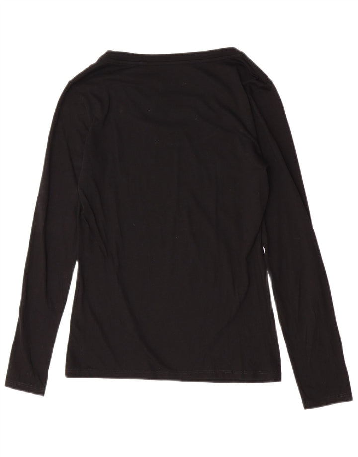 Armani Exchange Womens Graphic Top UK 8 Small Black Logo