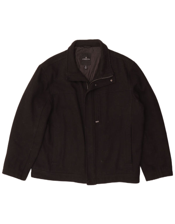 Męska kurtka bomber London Fog UK 42 XL, czarna wełna