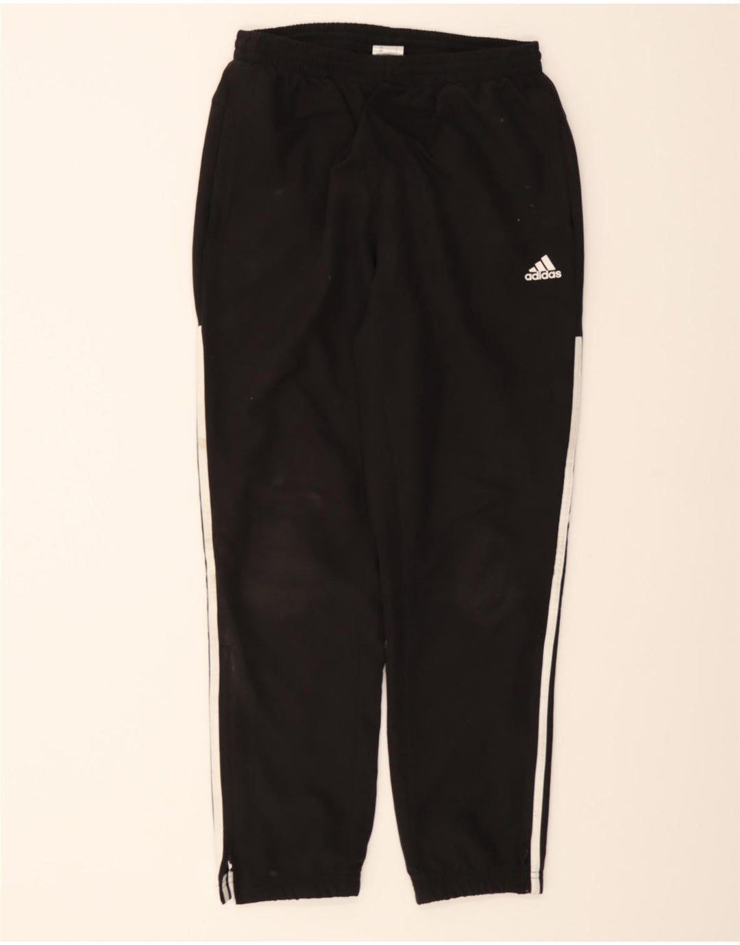 ADIDAS Womens Tracksuit Trousers Joggers UK 12 Medium  Black Polyester Vintage Adidas and Second-Hand Adidas from Messina Hembry 