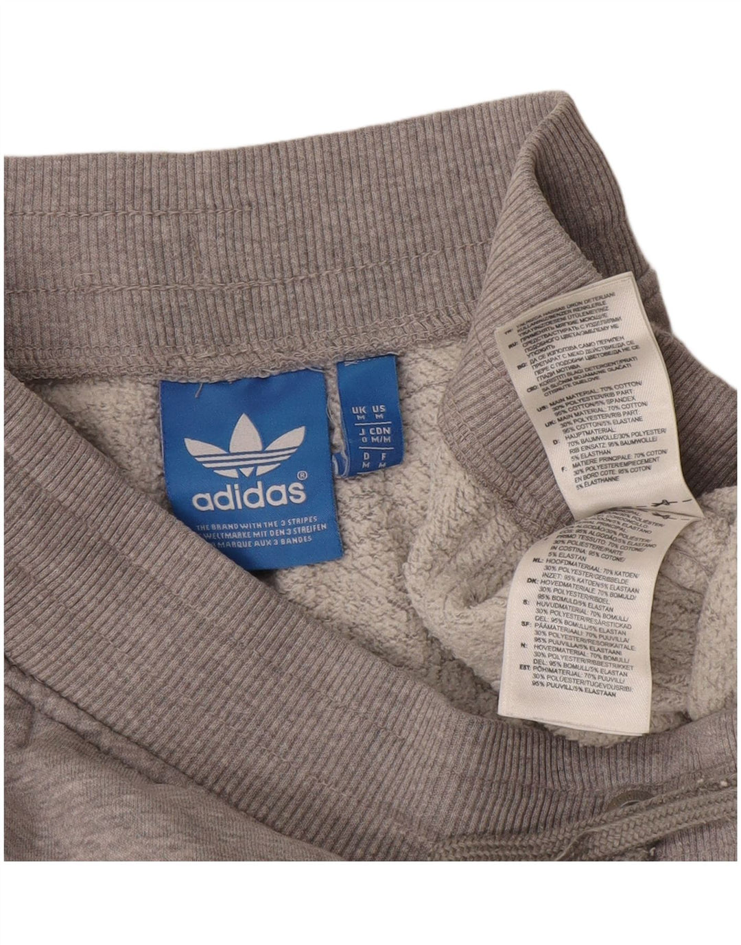 Adidas Sportshorts til mænd, mellemgrå flækket bomuld