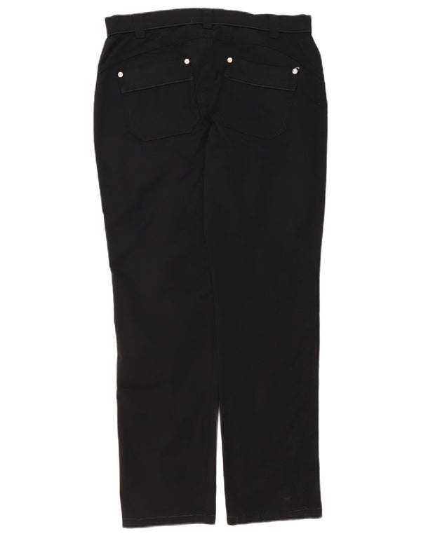 Gerade Freizeithose für Damen von Marella, UK 10, Größe S, W30, L30, Schwarz, Baumwolle