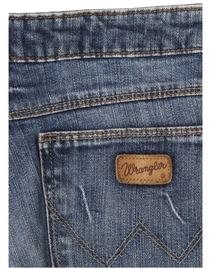 Wrangler Womens Denim Hot Pants W32 Large Blue Cotton