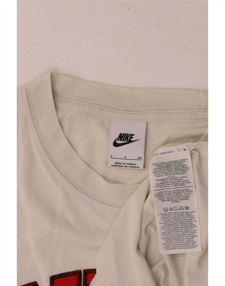 Nike Mens Graphic T-Shirt Top Small White Striped Cotton