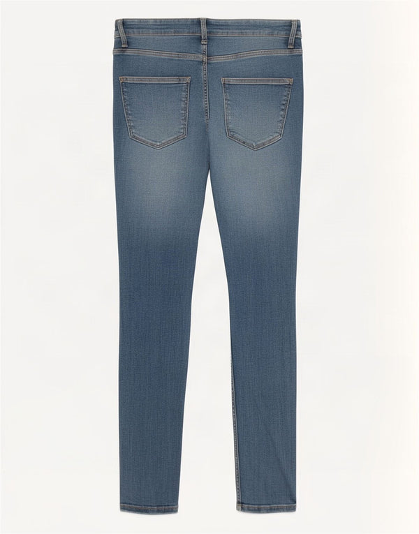 Blugi skinny dama Zara EU 40 Medium W30 L28 Bumbac albastru