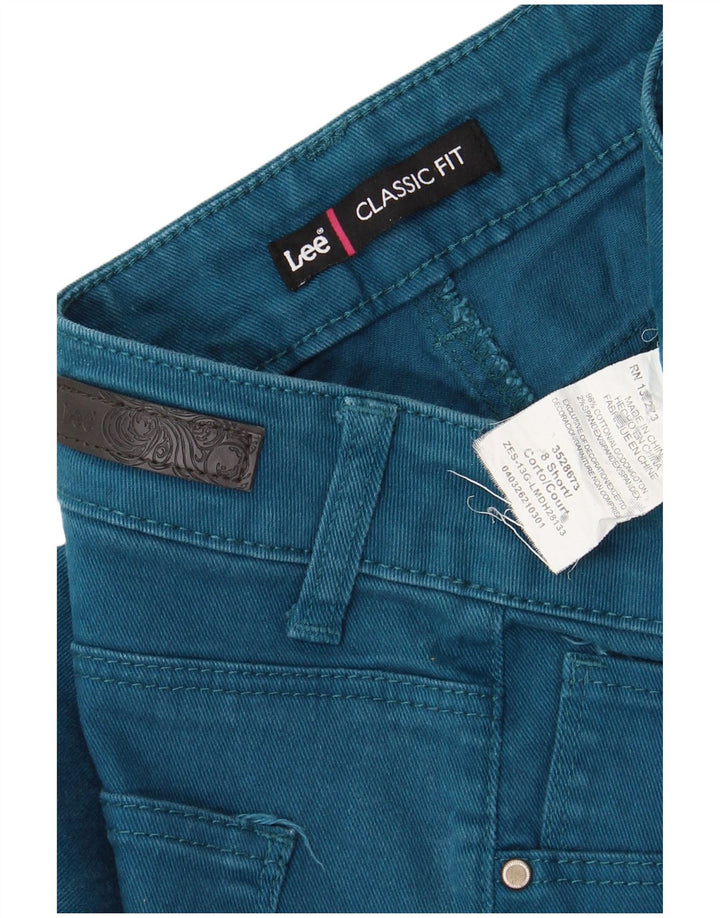 Lee Womens Classic Fit Straight Jeans US 8 Medium W30 L29 Blue Cotton