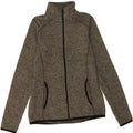 EDDIE BAUER Womens Tracksuit Top Jacket UK 10 Small Grey Flecked Polyester Vintage Eddie Bauer and Second-Hand Eddie Bauer from Messina Hembry 