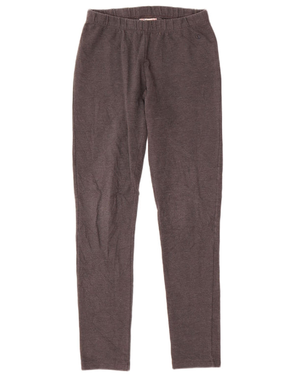 Champion Womens Heritage Fit Leggings UK 10 Small Graue Baumwolle