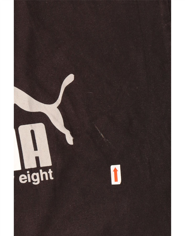 PUMA Mens Graphic T-Shirt Top XL Black