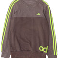 Adidas grafisk sweatshirt til mænd, lille grå bomuld