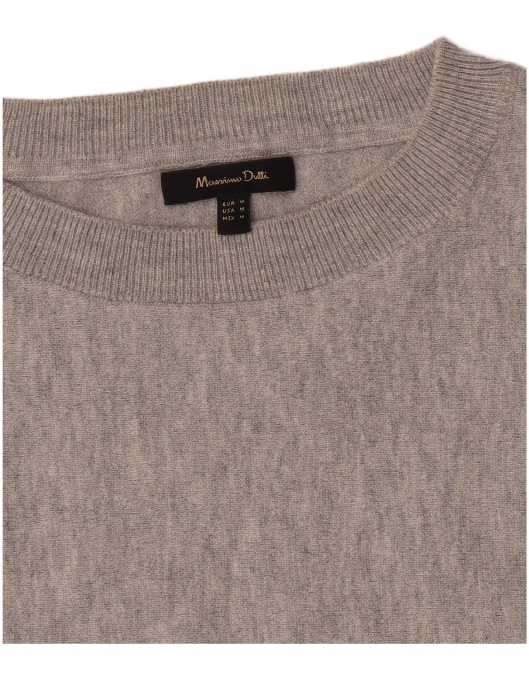Massimo Dutti Sweat-shirt court pour femme UK 14 Gris moyen moucheté