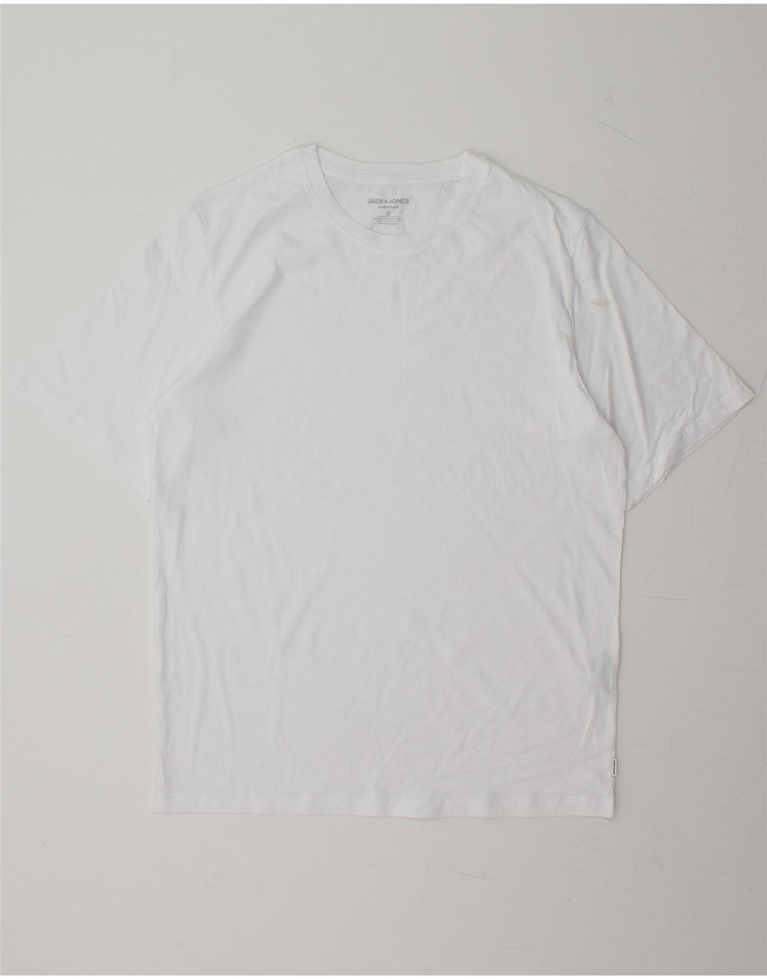 JACK & JONES Mens T-Shirt Top Small White Cotton Vintage Jack & Jones and Second-Hand Jack & Jones from Messina Hembry 