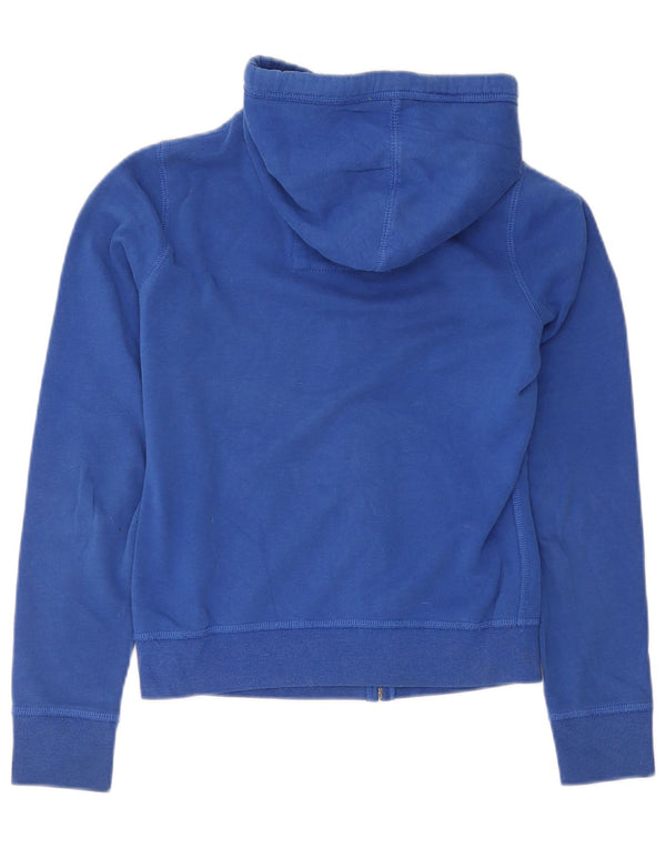Hollister Pull à capuche zippé graphique pour femme UK 14 Bleu moyen