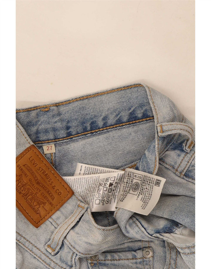 Levi's Womens Denim Shorts W27 Small Blue Cotton