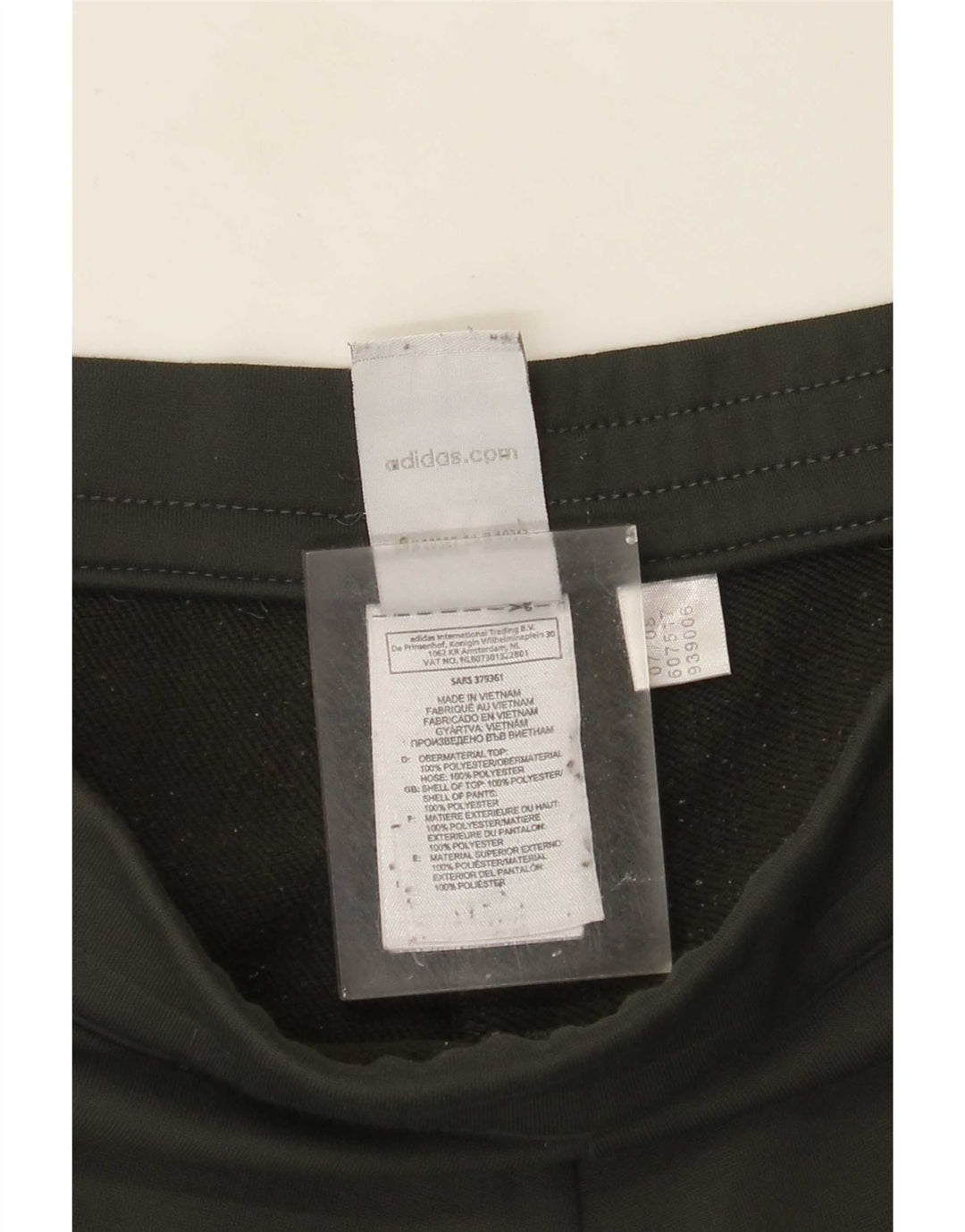 Adidas Womens Wide Leg Tracksuit Trousers UK 12 Medium Green Polyester