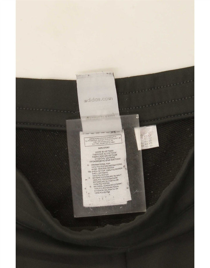 Adidas Womens Wide Leg Tracksuit Trousers UK 12 Medium Green Polyester