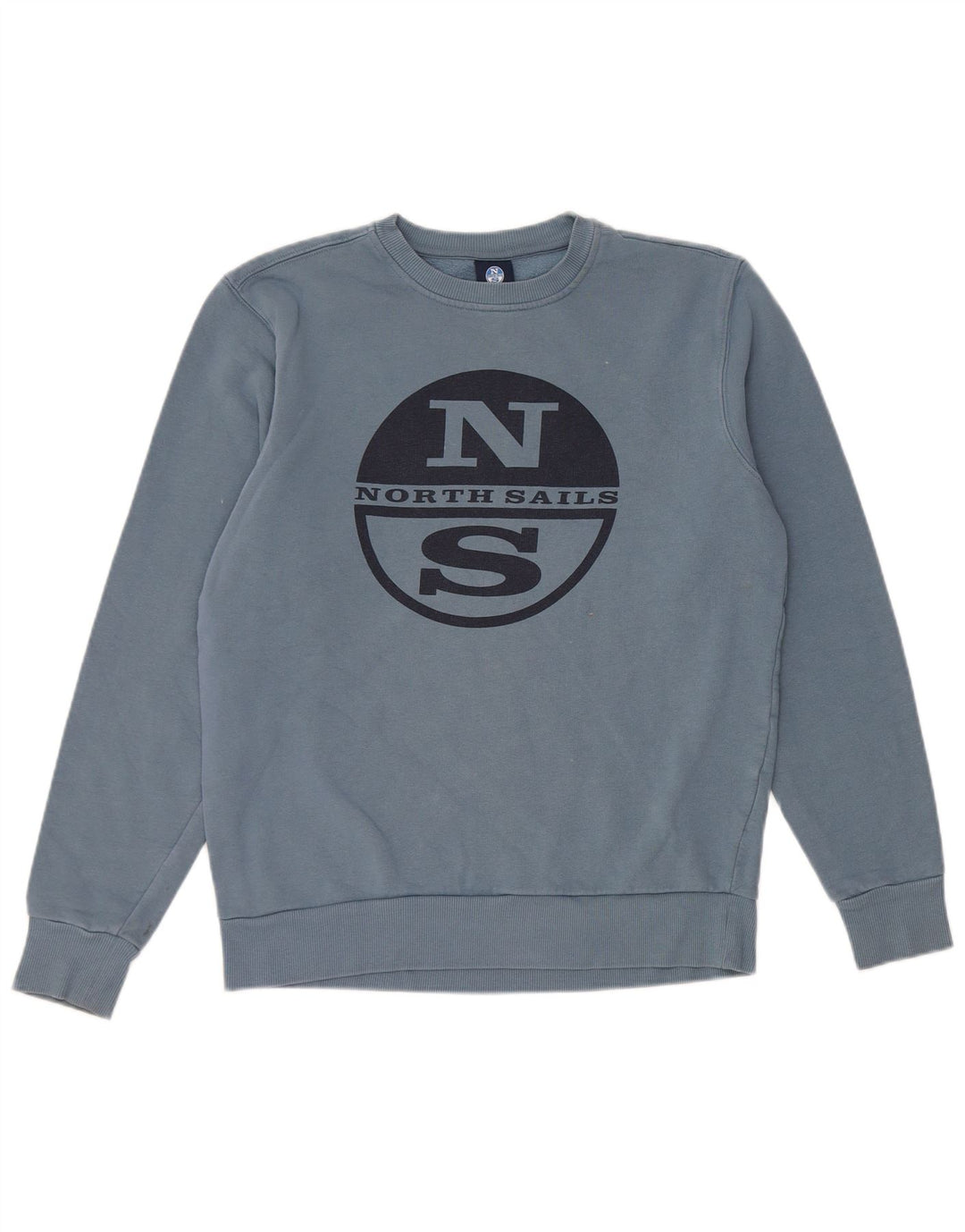 North Sails Mens Graphic Sweatshirt Jumper XS Blue Cotton