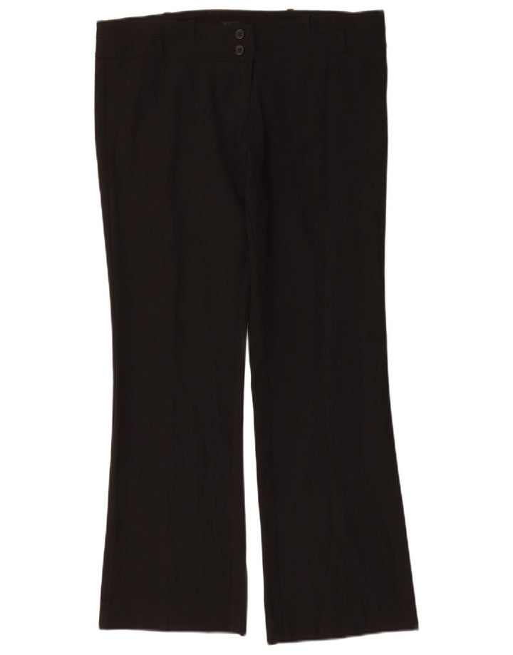 Oasis Damen Bootcut Freizeithose UK 12 Medium W34 L29 Schwarz Polyester
