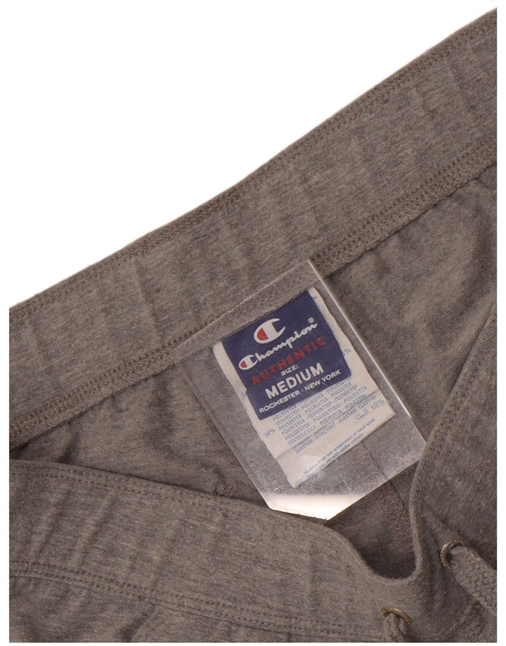 Champion Womens Sport Shorts UK 12 Medium  Grey Cotton