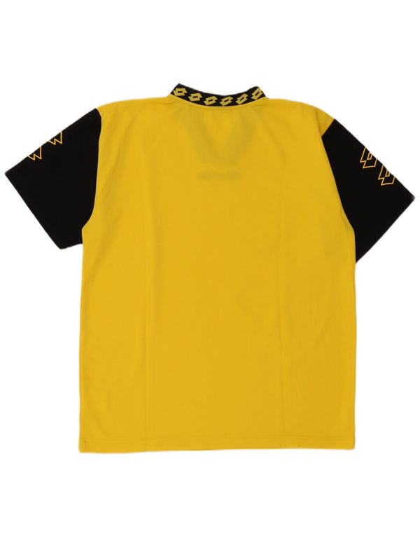 T-shirt grafica da uomo Lotto Top XL Poliestere color block giallo
