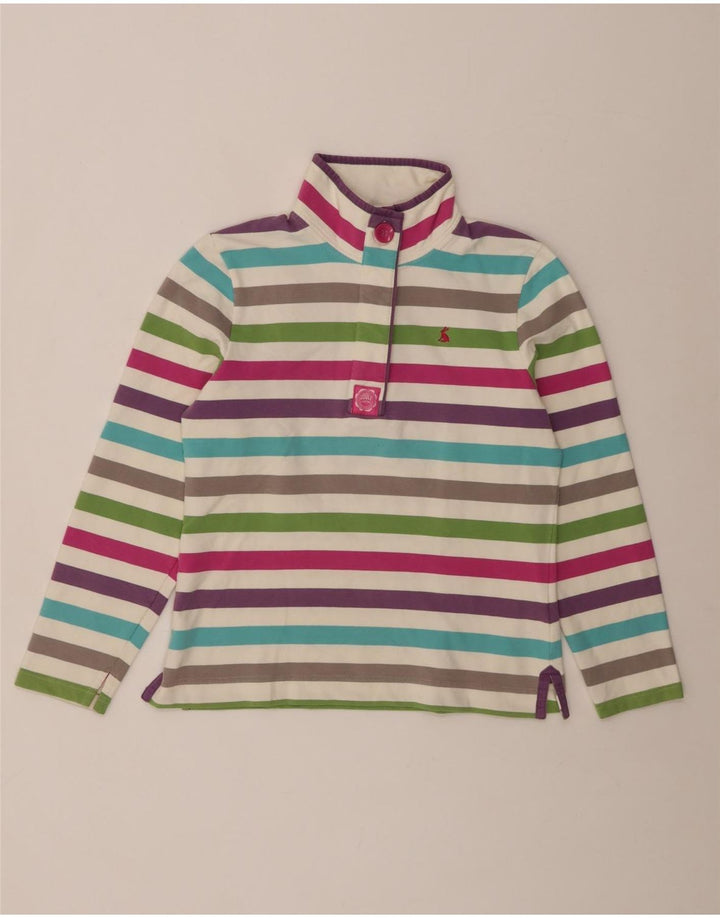 JOULES Damen-Sweatshirt-Pullover UK 10 Small Mehrfarbig gestreift