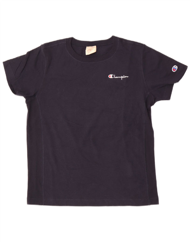 Champion Mens T-Shirt Top Small Navy Blue Cotton