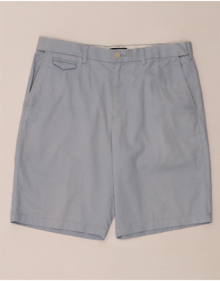 MARKS & SPENCER Mens Blue Harbour Chino Shorts W36 Large Blue Cotton