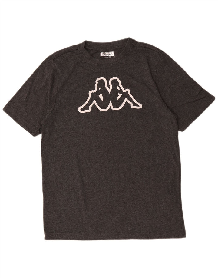 Tricou grafic pentru bărbați Kappa Top din bumbac gri mediu