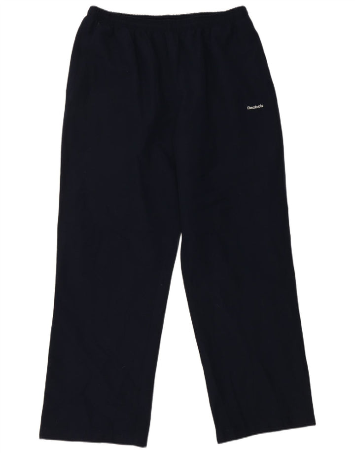 Женские спортивные брюки Reebok UK 16, большие темно-синие, полиэстер