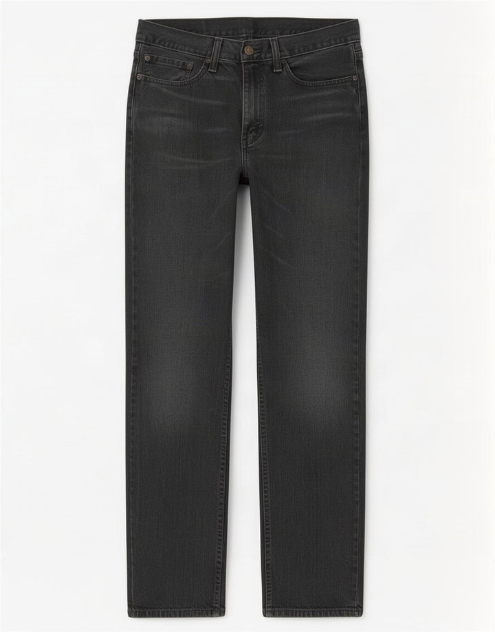 Męskie proste dżinsy Levi's W34 L34 Czarna bawełna