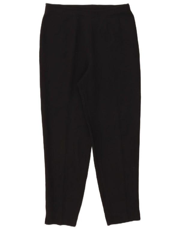 Marks & Spencer Womens High Waist Suit Trousers UK 16 Large W30 L27 Black