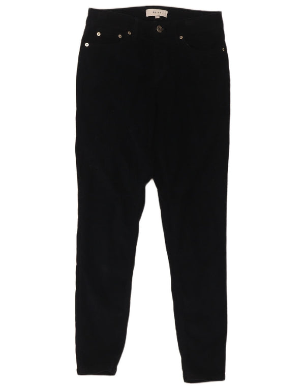 Женские вельветовые брюки скинни Reiss UK 10, маленькие W27 L28, темно-синие, хлопковые