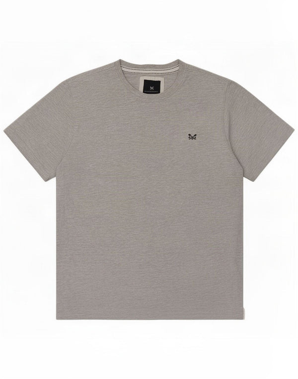 Crew Clothing Mens T-Shirt Top Large Grey Cotton