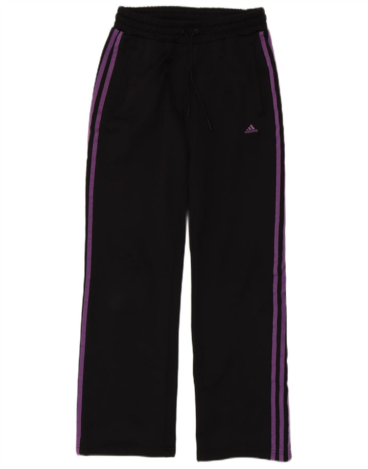 Adidas Womens Tracksuit Trousers UK 10 Small Black Polyester