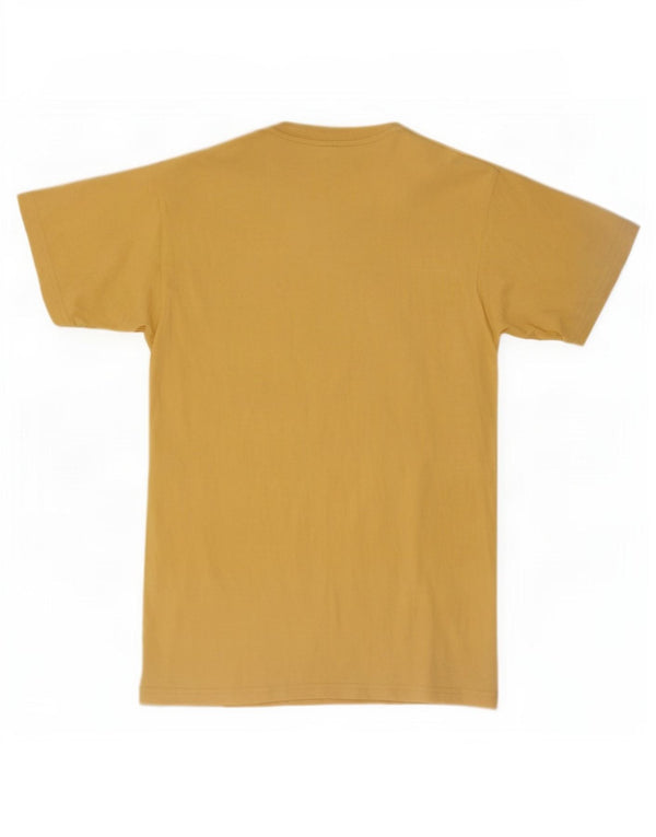 Vans Mens Classic Fit Graphic T-Shirt Top Small Yellow Cotton