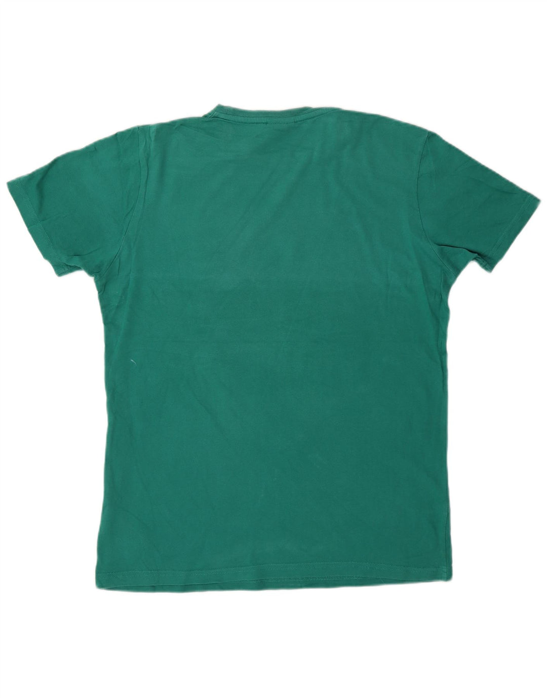 Ellesse Herren Grafik-T-Shirt-Oberteil aus mittelgrüner Baumwolle