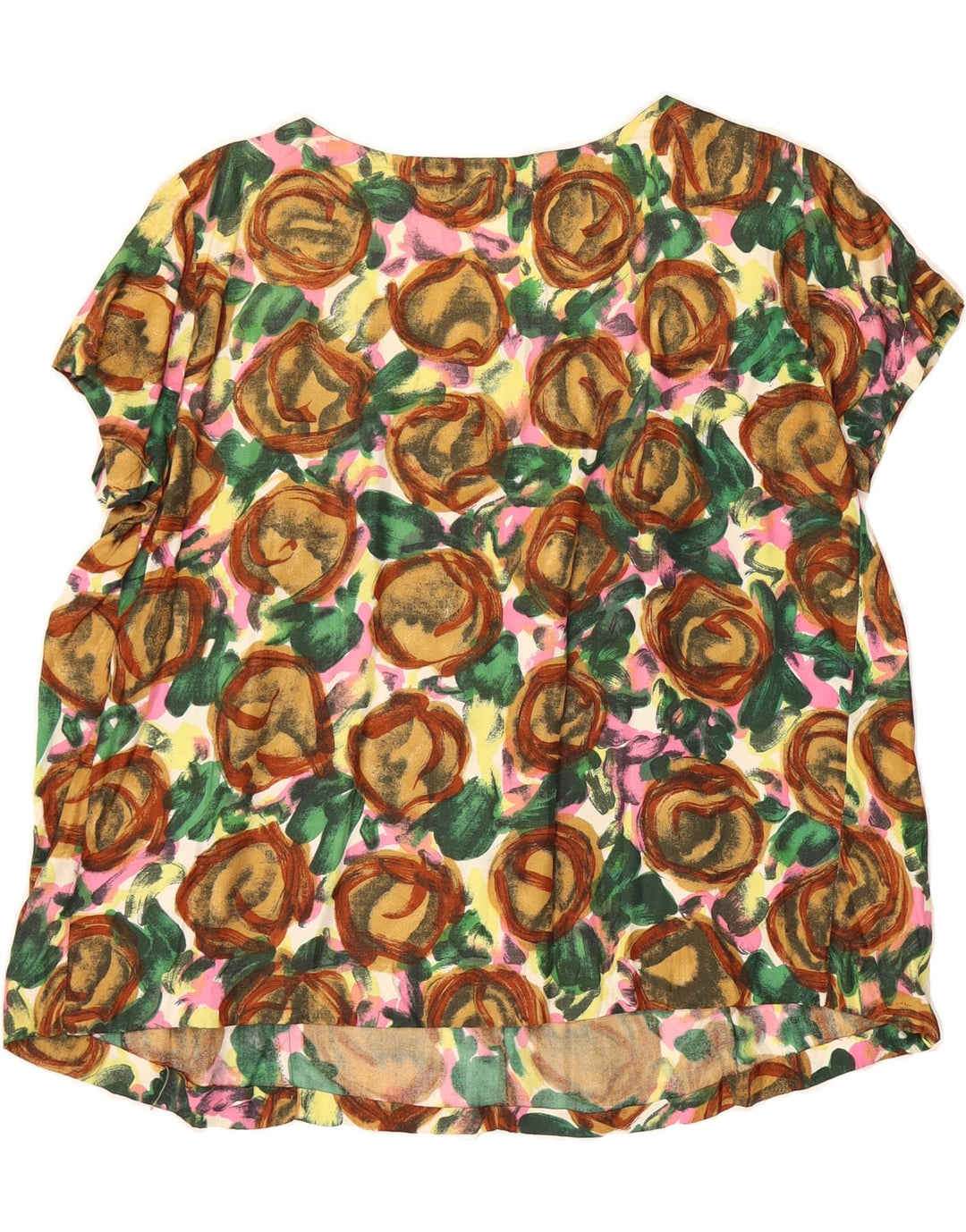 VINTAGE Womens Abstract Pattern Blouse Top UK 14 Medium Multicoloured Vintage Vintage and Second-Hand Vintage from Messina Hembry 