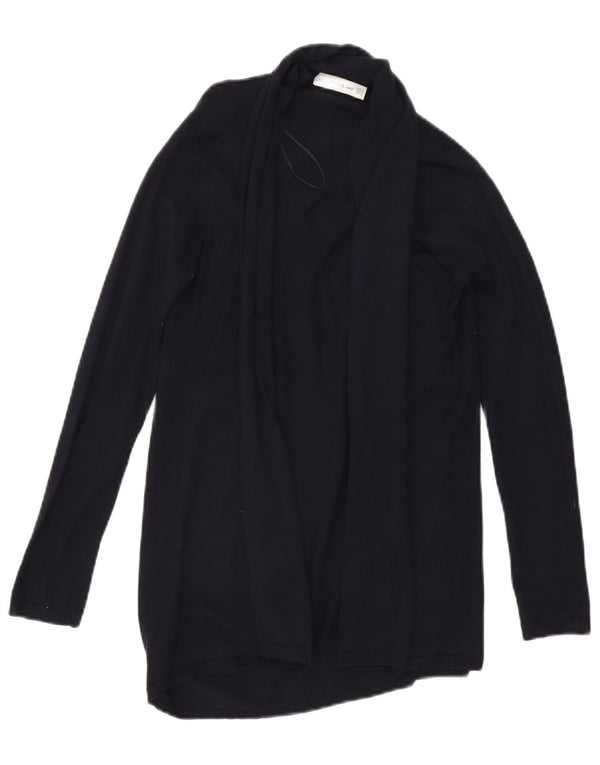 Maglione cardigan aperto da donna Zara UK 12 blu navy medio