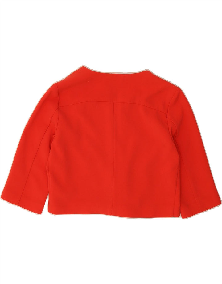 BENETTON Womens 3/4 Sleeve Bolero Jacket UK 8 Small Red Vintage Benetton and Second-Hand Benetton from Messina Hembry 