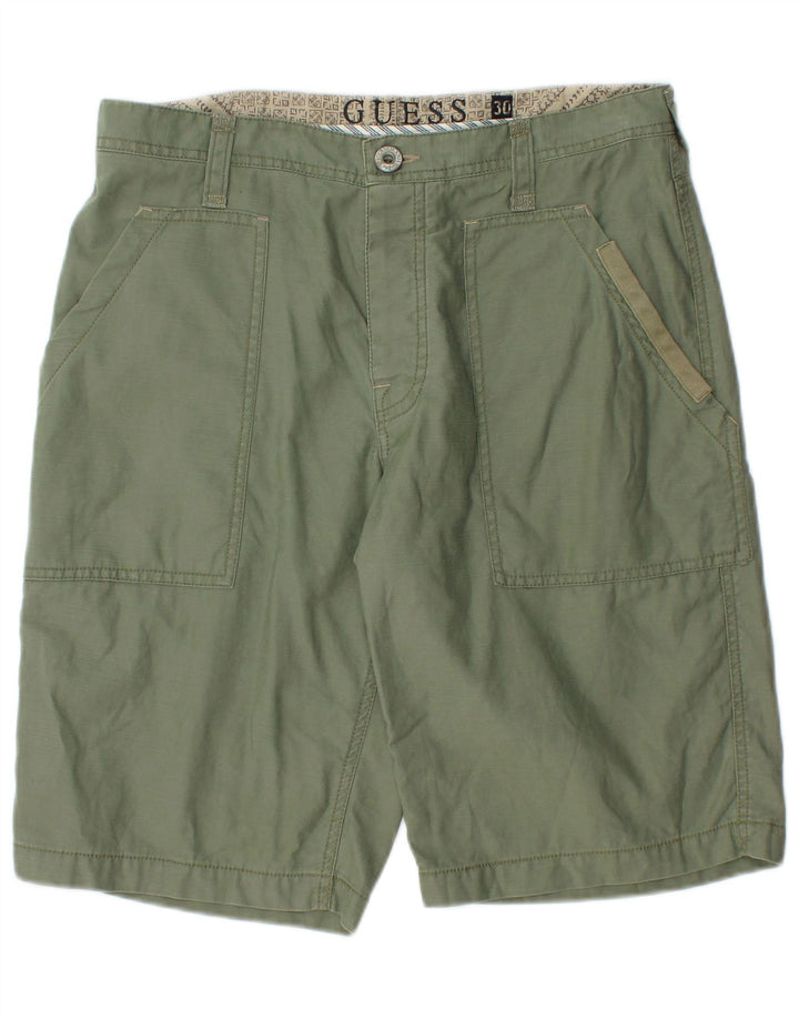 Guess Herre Cargo Shorts W30 Medium Khaki Bomuld
