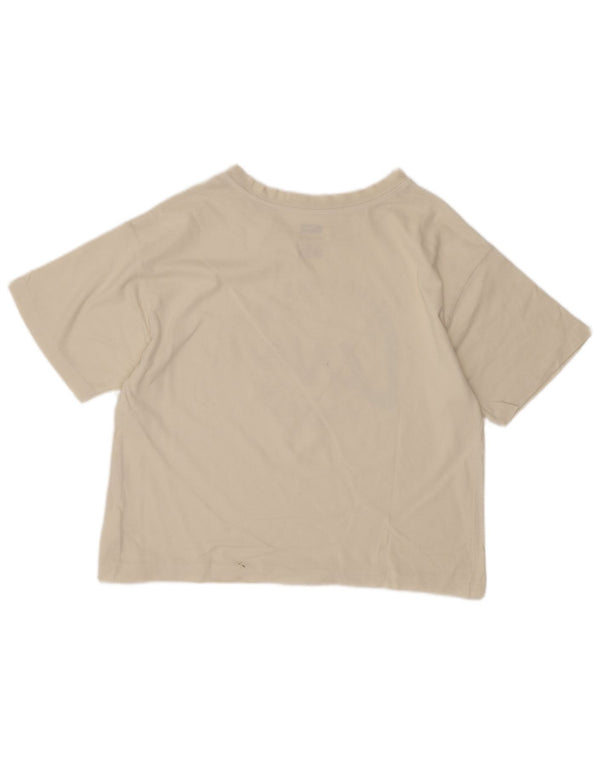 Levi's Girls Crop Graphic T-Shirt Top 11-12 Years Off White