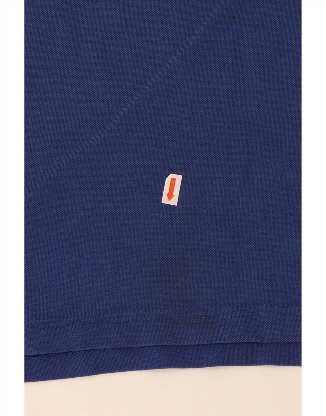 Casucci Mens Polo Shirt Large Blue Striped Cotton