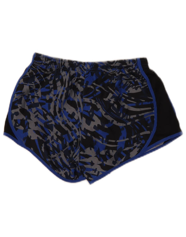 Pantaloncini sportivi Nike per ragazze Dri Fit 10-11 anni medio blu navy mimetico